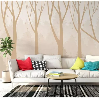 beibehang Užsakymą tapetai, 3d foto freskos Šiaurės minimalistinio miško retro sofa fono sienos high-end minimalistinio 3d tapetai