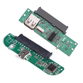 2.5 colių USB 2.0 PRIE SATA 7 + 15 Pin Kietojo Disko Adapteris Keitiklis skirtas 2.5