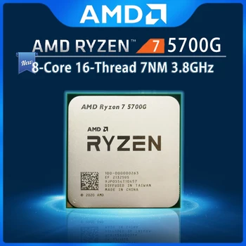AMD Ryzen 7 5700G R7 5700G 3.8 GHz Aštuonių Branduolių 16-Sriegis 65W CPU Procesorius L3=16M 100-000000263 Lizdas AM4 naują, bet ne ventiliatorius